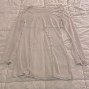 Vintage sheer asymmetrical top